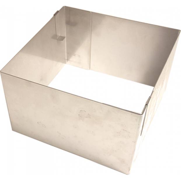 Solide erweiterbare Form quadratisch 15x15cm (Höhe 12cm)