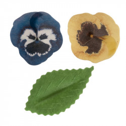 Blumen und Blätter aus essbarem Papier, 9 Stk.