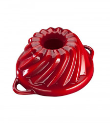 Gussplatte emailliert, backform Kleine Kuchenform GOURMETINA - Schattenrot