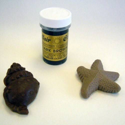 Gel-Farbe Sugarflair (25 g) Dark Brown 854 torte?