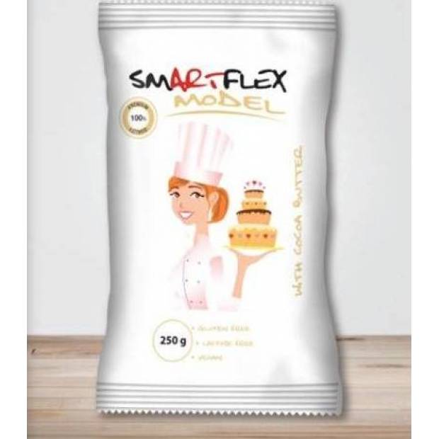Smartflex Model mit Kakaobutter 0,25 kg im Beutel (Tortenmodelliermasse) 0130 dortis