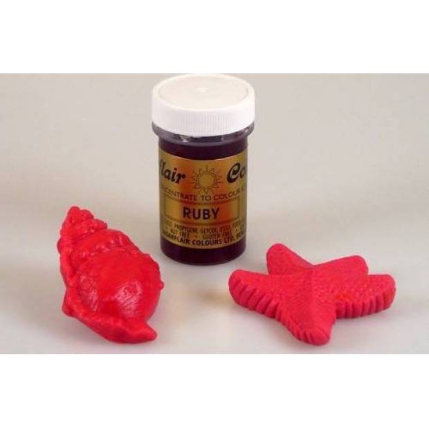 Gelbfarbe Sugarflair (25 g) Ruby 305 Tortis