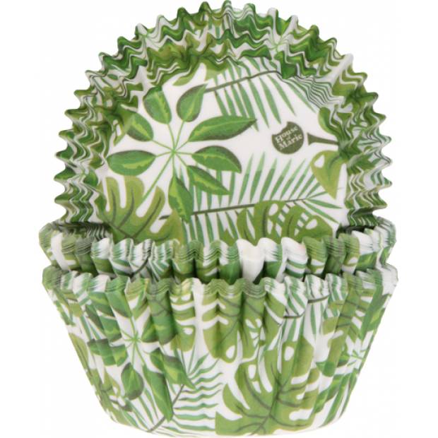 Muffin-Körbchen Blätter 50x33 mm