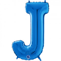 Luftballon Buchstabe J blau 66 cm