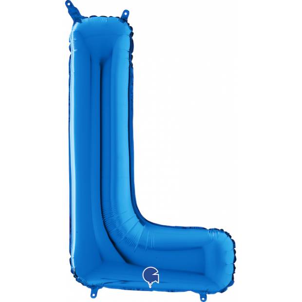 Luftballon Buchstabe L blau 66 cm