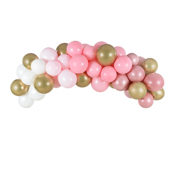 Ballonggirlande rosa 200 cm 60 Stück