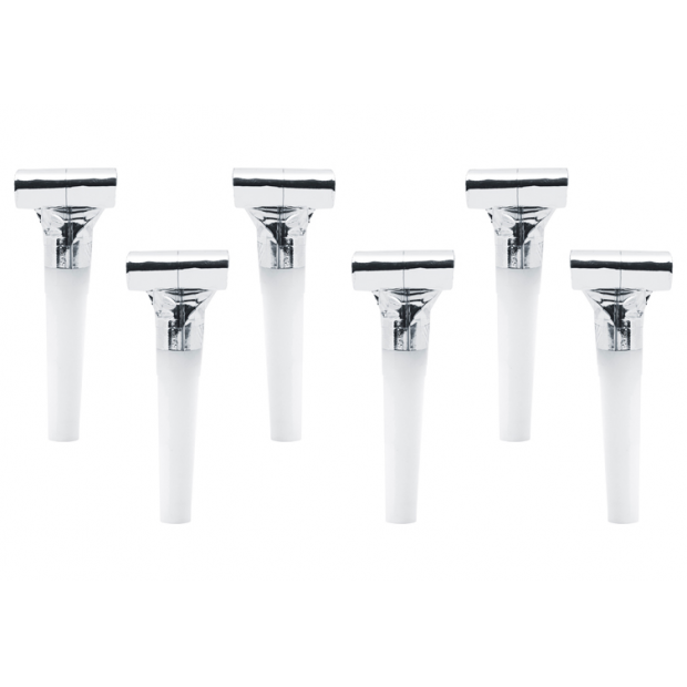 Metallic-Silber-Party-Sticks 6 Stück