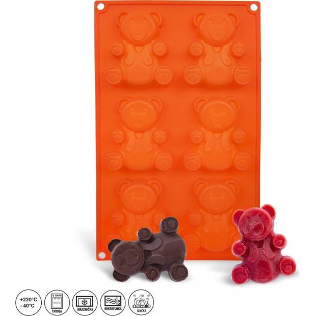 Silikonform für Brumíky - Bären