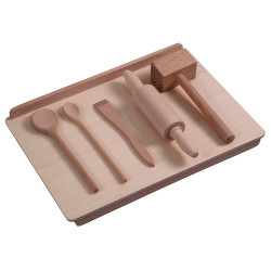 Hölzernes Backset für Kinder