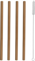 Trinkhalm 4 Stück mit Bürste 151432