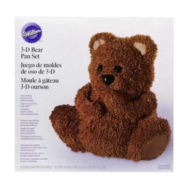 Kuchenform 3D-Teddybär 22,2 x 24,7 x 15,2 cm