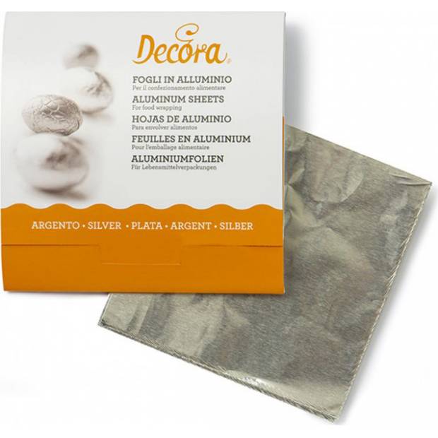 Aluminiumverpackungen 20 x 20 cm, silberfarben 200 g, ca. 150 Stück