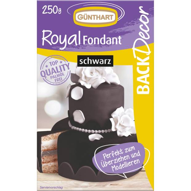 Royal Fondant, schwarz 250g