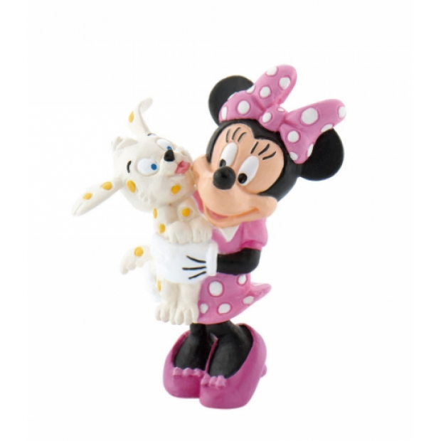 Minnie und Welpe Kuchen Figur 7x5cm