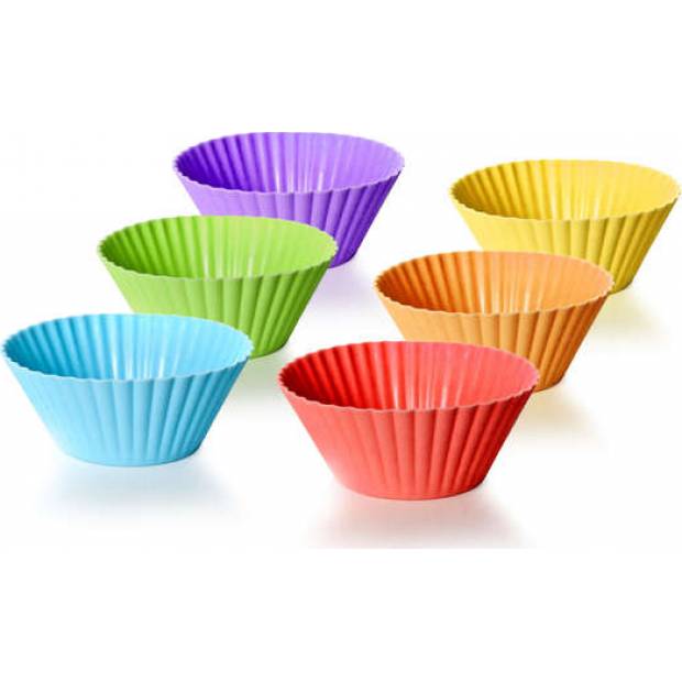 Silikon-Backformen-Set 6-teilig, 7,5 cm