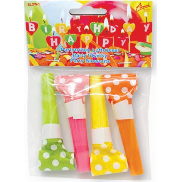 Party-Quietscher bunt 4St.