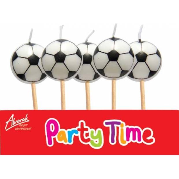Geburtstagskerzen Fußball 5Stück