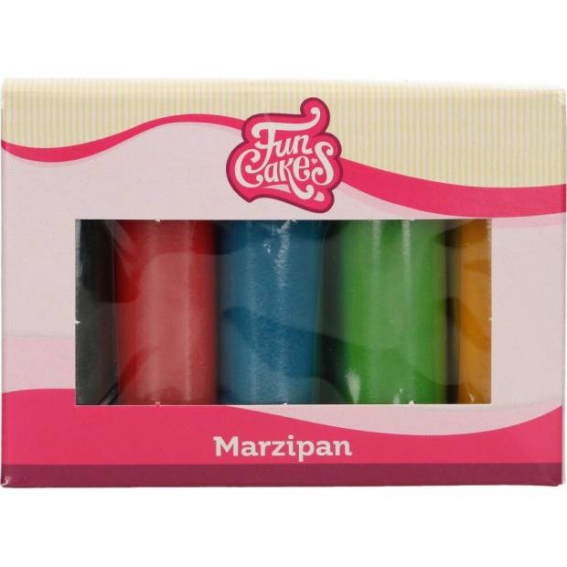Ausgezeichnetes Marzipan-Set 5x100g gefärbt 1:5