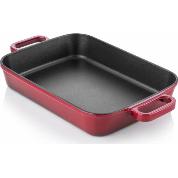 Gusseisen-Backform 40x26cm rot