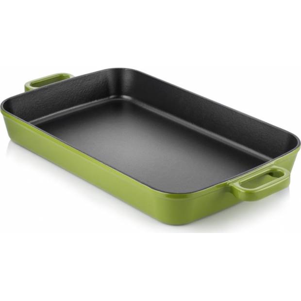 Gusseisen-Backform 40x26cm grün