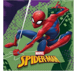 Papierservietten Spiderman 33x33cm 20Stk