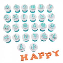 Alphabetstanze mit Stößel Großbuchstaben