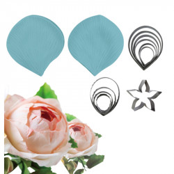 Lieslöffel und Ausstecher Rose 6×5 cm