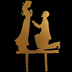 Tortenstecker Dekoration, Vorschlag, Gold