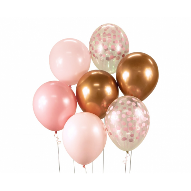Satz Ballons rosa 7 Stück