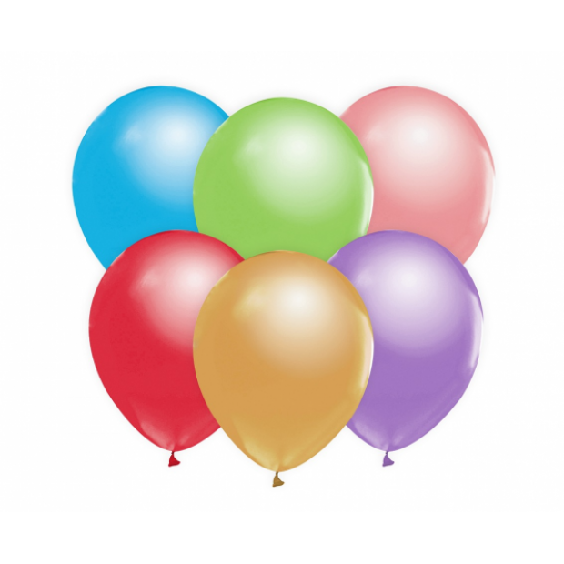 Metallische Ballons 10 Stück 30 cm