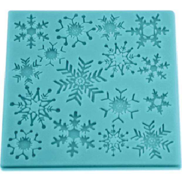 Silikonform Schneeflocken