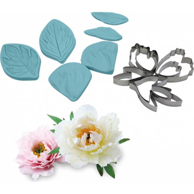 Pfingstrose Bleistiftspitzer und Locher 13tlg.