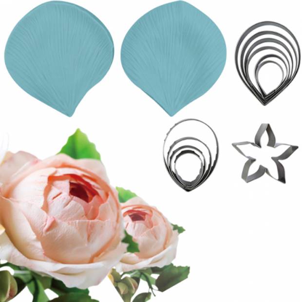 Lieslöffel und Ausstecher Rose 6×5 cm