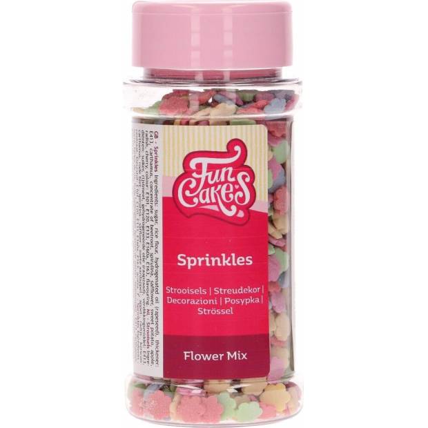 Zuckerde-Dekorationen Blütenmix 60 g