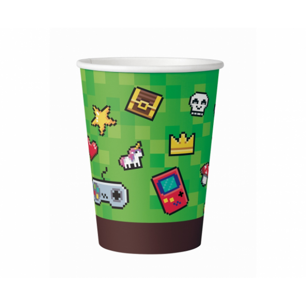 Pappbecher Minecraft 6 Stück