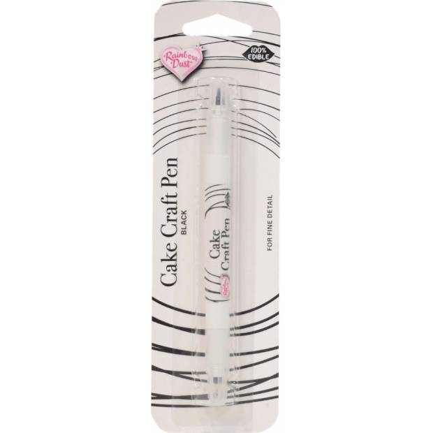 Doppelseitiger essbarer Marker - schwarz