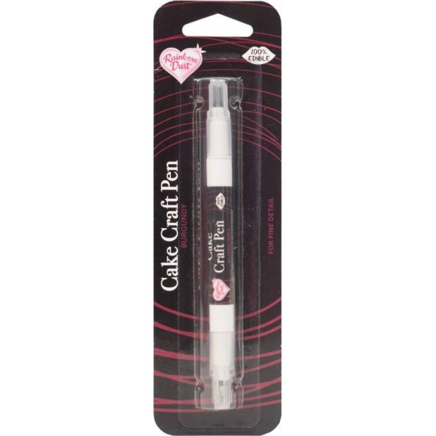 Umkehrbarer essbarer Marker - burgunderrot