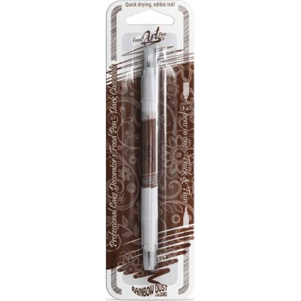 Doppelseitiger essbarer Marker - dunkelbraun