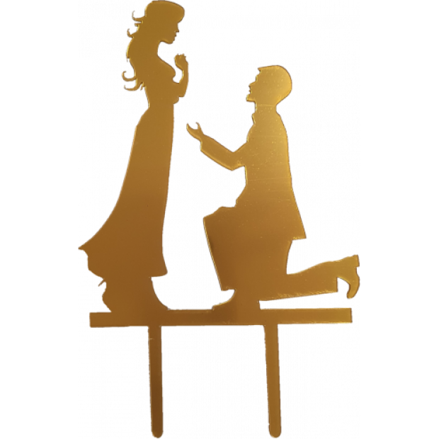 Tortenstecker Dekoration, Vorschlag, Gold