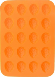 Orion Silikonbackform orange Nüsse (für 20 Stück)