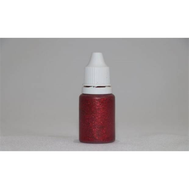 Glitzergel 15ml rot