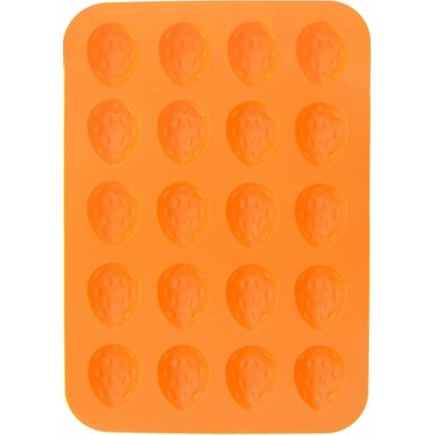 Orion Silikonbackform orange Nüsse (für 20 Stück)