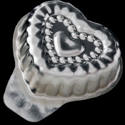 Schraffur Herzform 38x35mm 20Stück