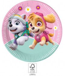 Partyteller aus Papier 23cm Paw Patrol