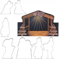 Krippenstempelset 7-teilig mit Krippe 127414 dortis