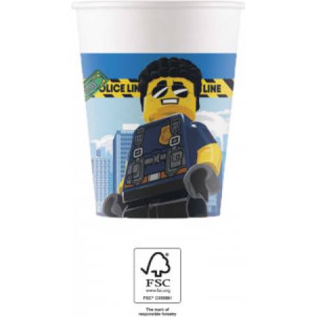 Pappbecher 200ml Lego-Stadt