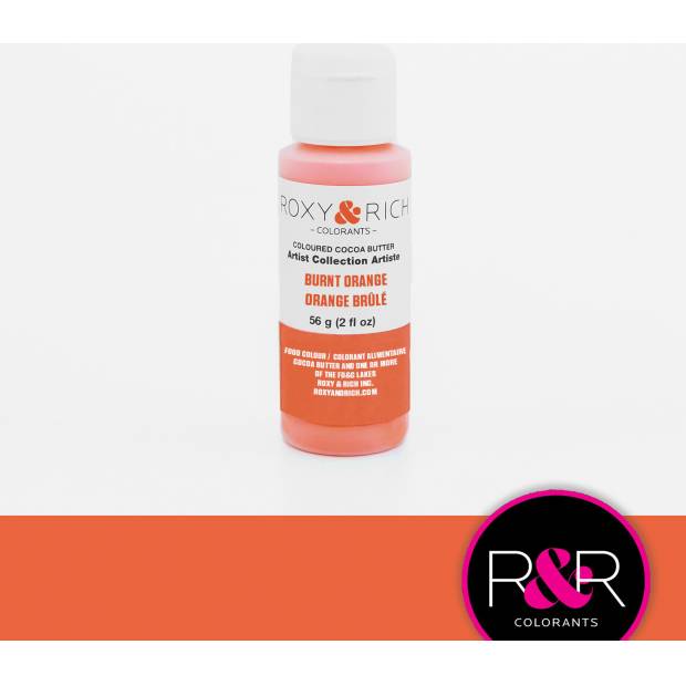 Kakaobutter gefärbt 56g brunt orange