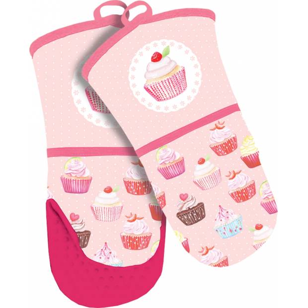 Küchenhandschuh mit Silikon-Cupcake-Handfläche