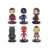Figuren von Marvel und DC Comics Superhelden 6 Stück - Superman, Captain America, Thor, Iron Man, Spider-Man und Batman