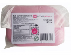 K2 Tortenüberzug 0,5kg rosa